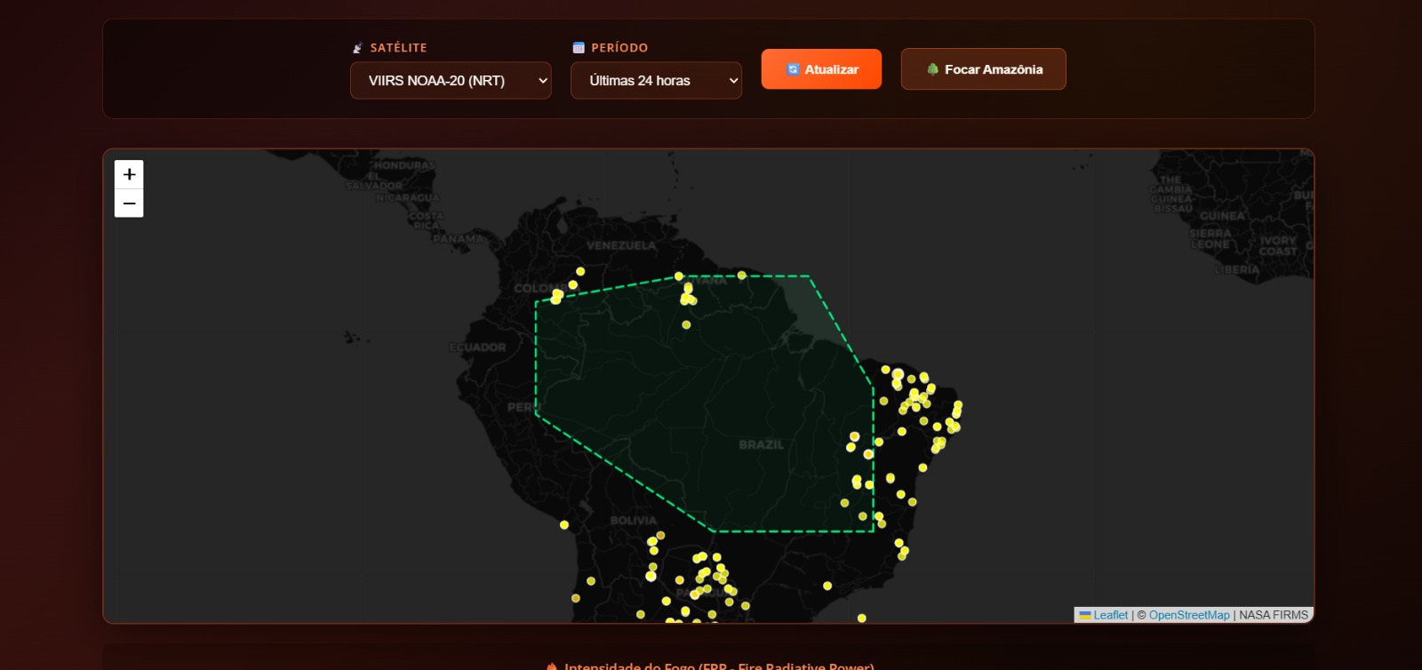 FIRMS - Monitoramento de Queimadas