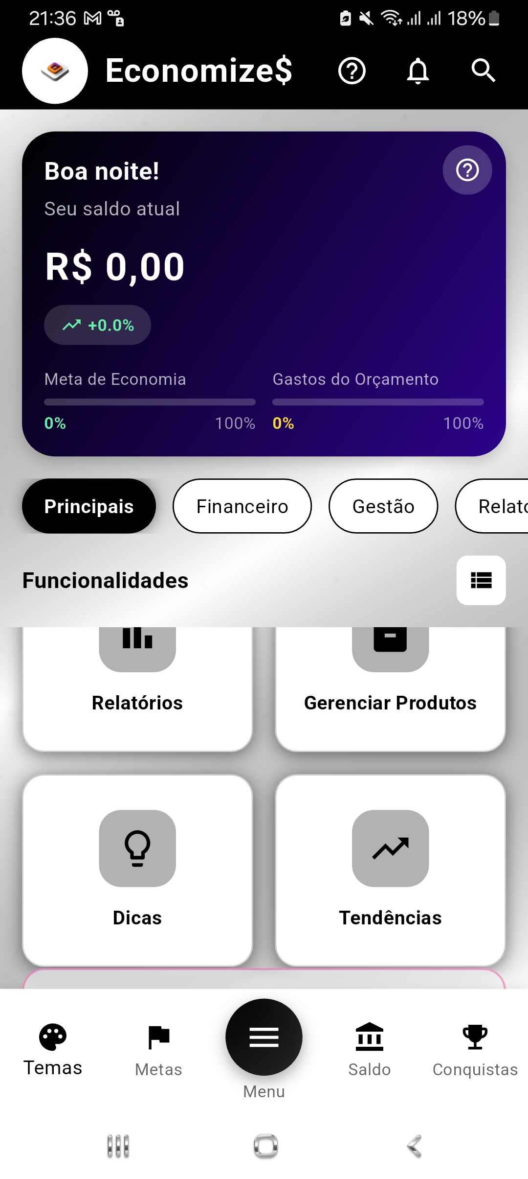 Economize+ Dashboard