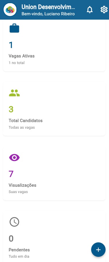 Dashboard Candidato